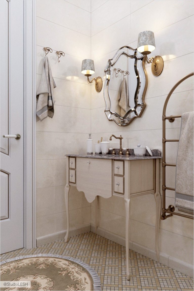 Светлая и просторная ванная