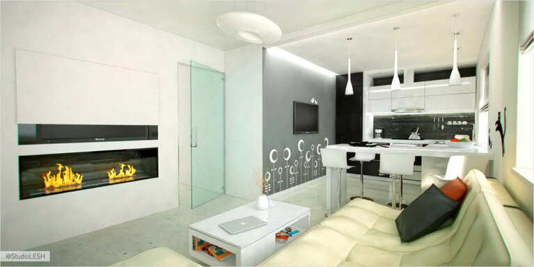 Дизайн интерьера гостиной