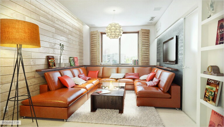 дизайн интерьера гостиной