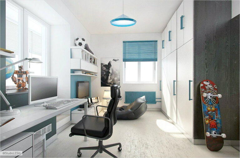 Дизайн интерьера детской для мальчика