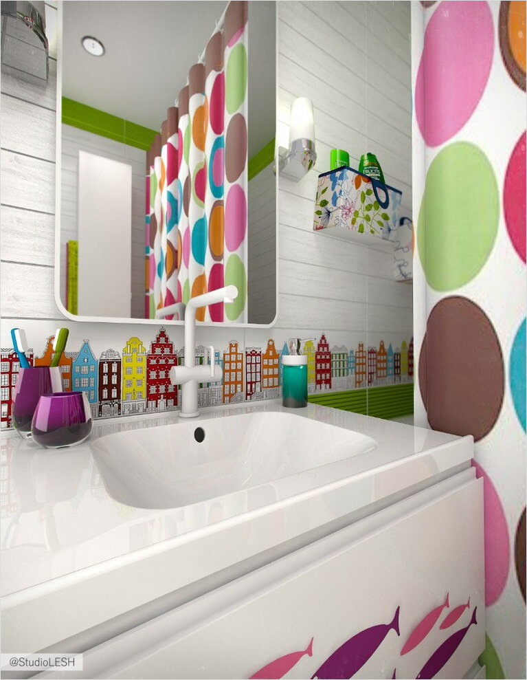 Дизайн интерьера ванной комнаты