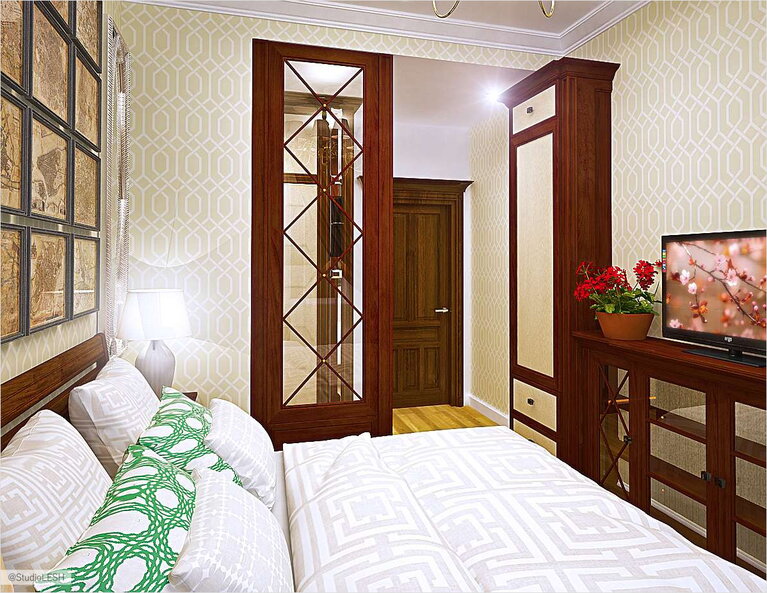 Дизайн проект спальной комнаты