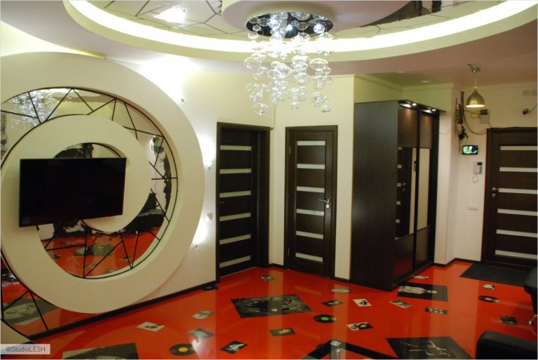 Гипсокартоная улитка на стене