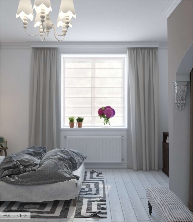 Оформление гостевой спальни в загородном доме