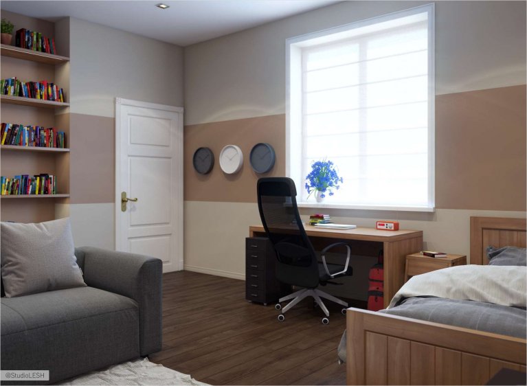 Обустройства рабочего места в детской комнате