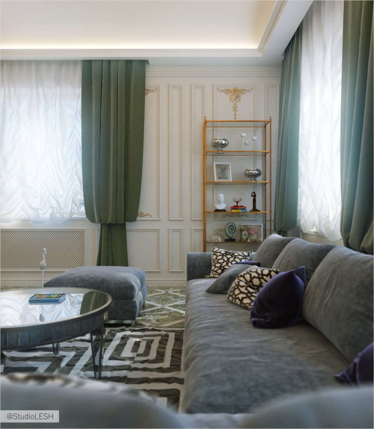 Дизайн интерьера трехэтажного дома