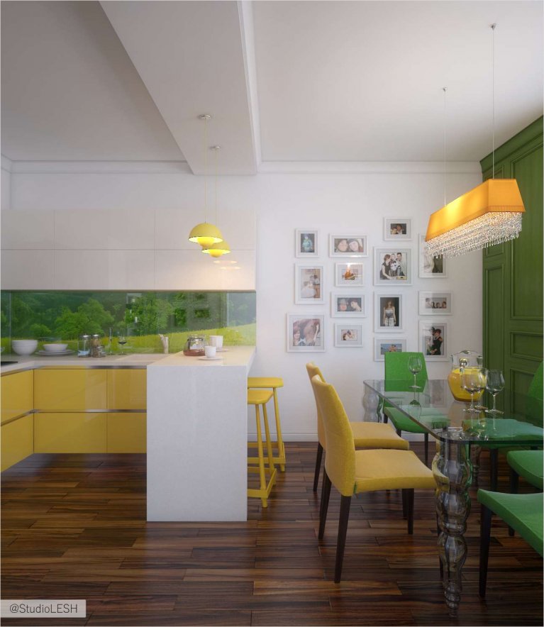 Дизайн интерьера кухни в квартире