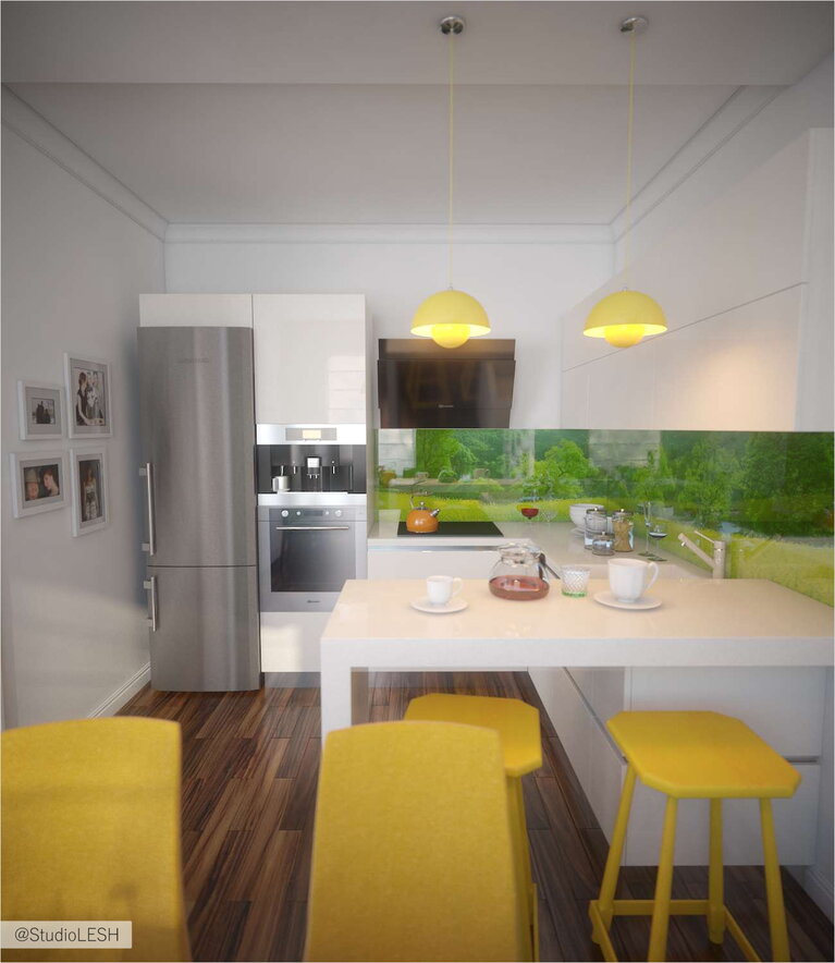 Дизайн интерьера кухонная мебель