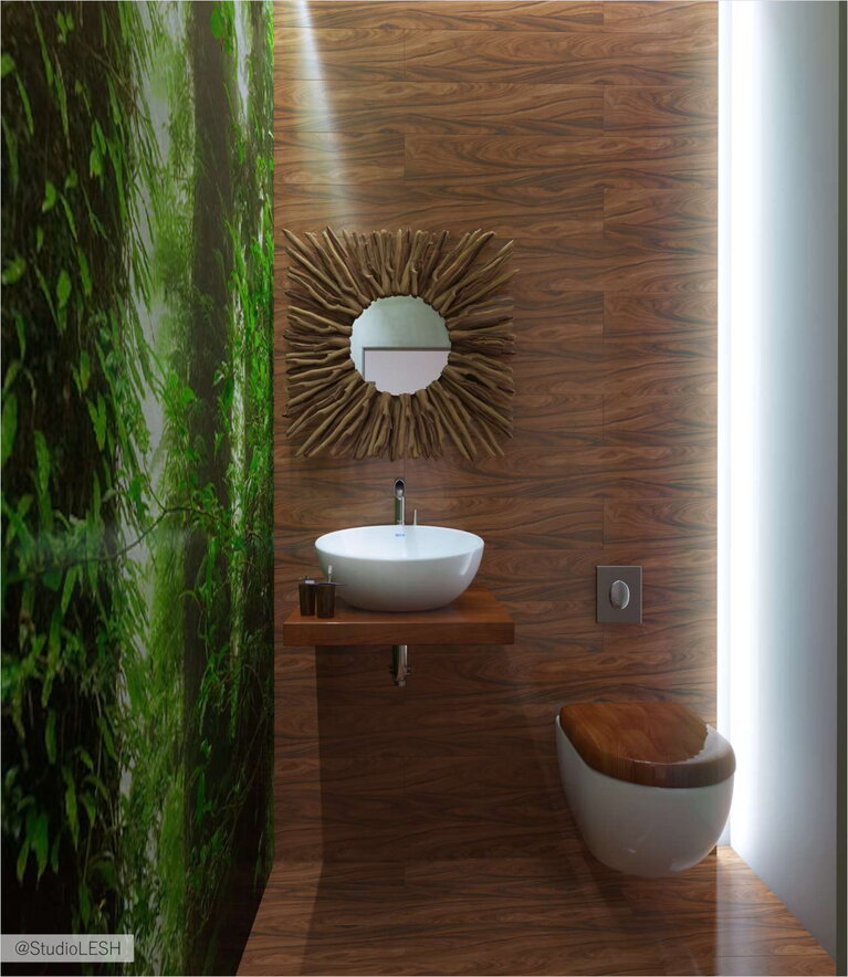 Дизайн интерьера санузла