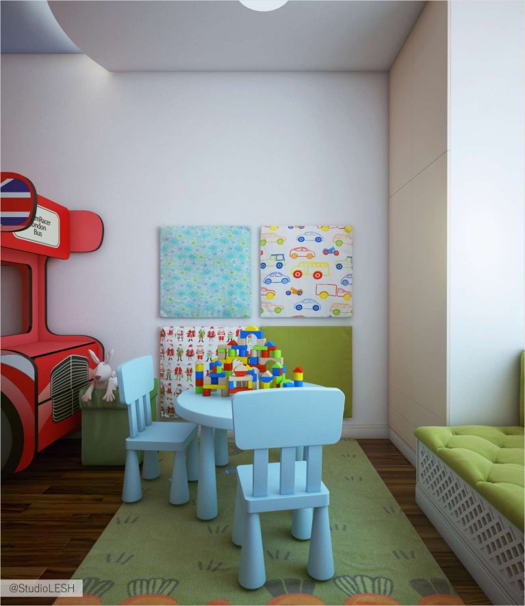 Дизайн интерьера детской комнаты 