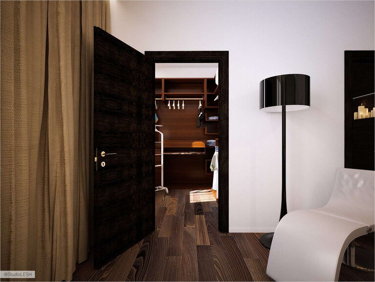 Дизайн интерьера гардероба