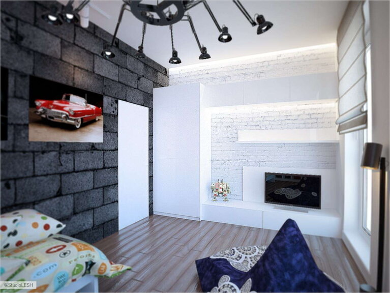 Дизайн интерьера детской комнаты для мальчика