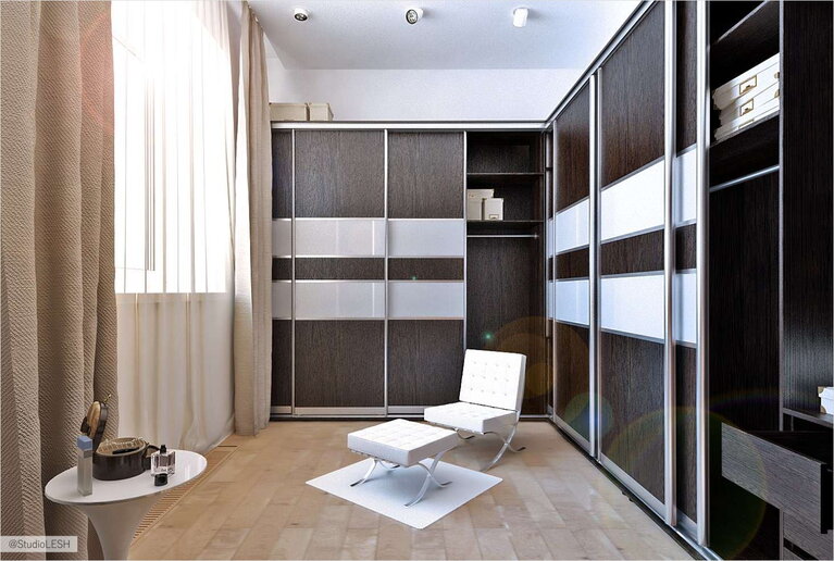 Дизайн интерьера гардероба 