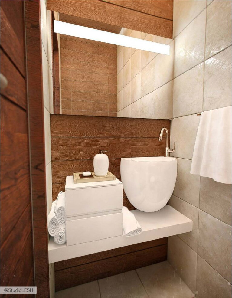 Дизайн интерьера туалета 