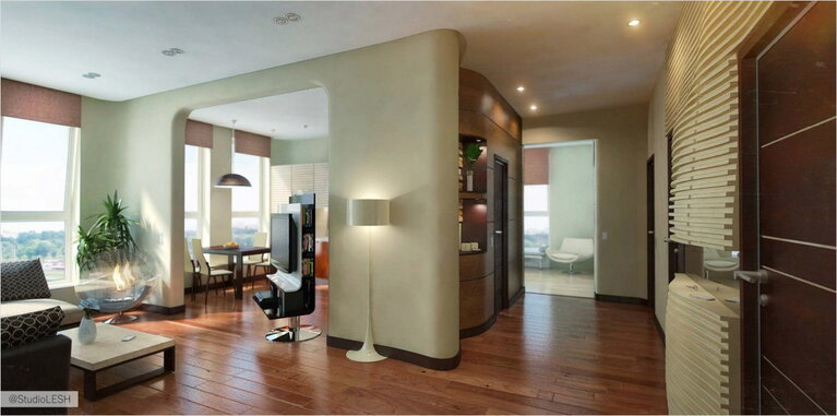 Дизайн интерьера коридора