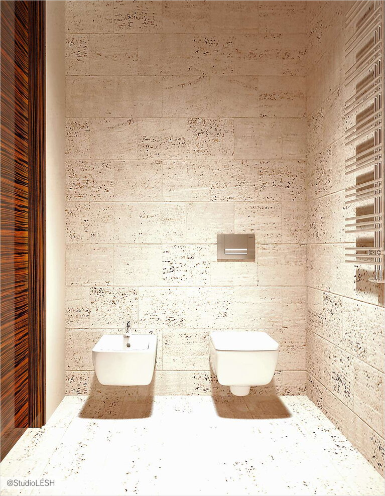 Дизайн интерьера туалета, биде