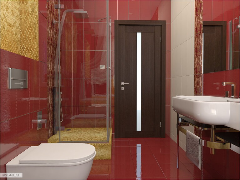 Дизайн проект ванной комнаты