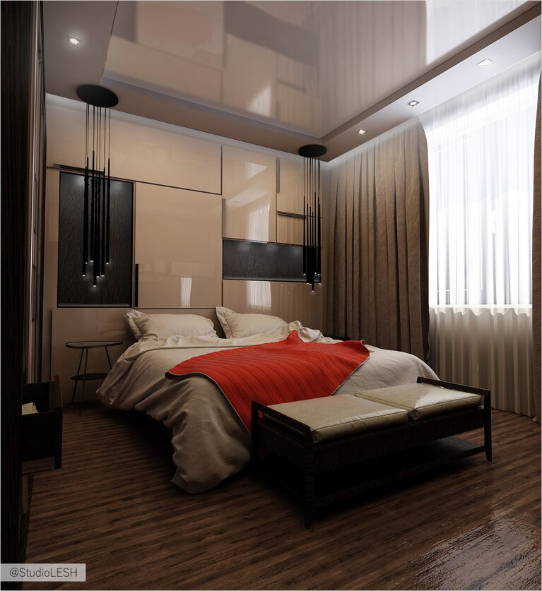 Спальная комната, дизайн проект