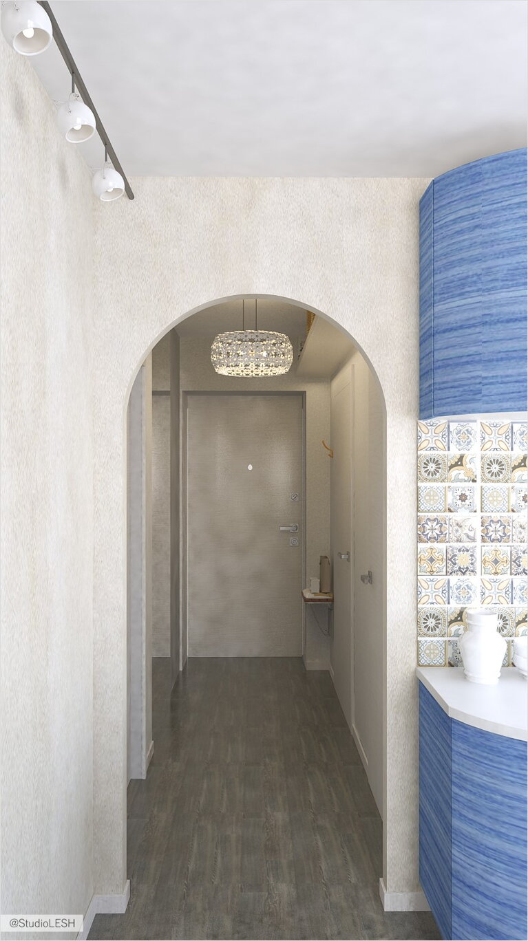 Дизайн арки в коридоре