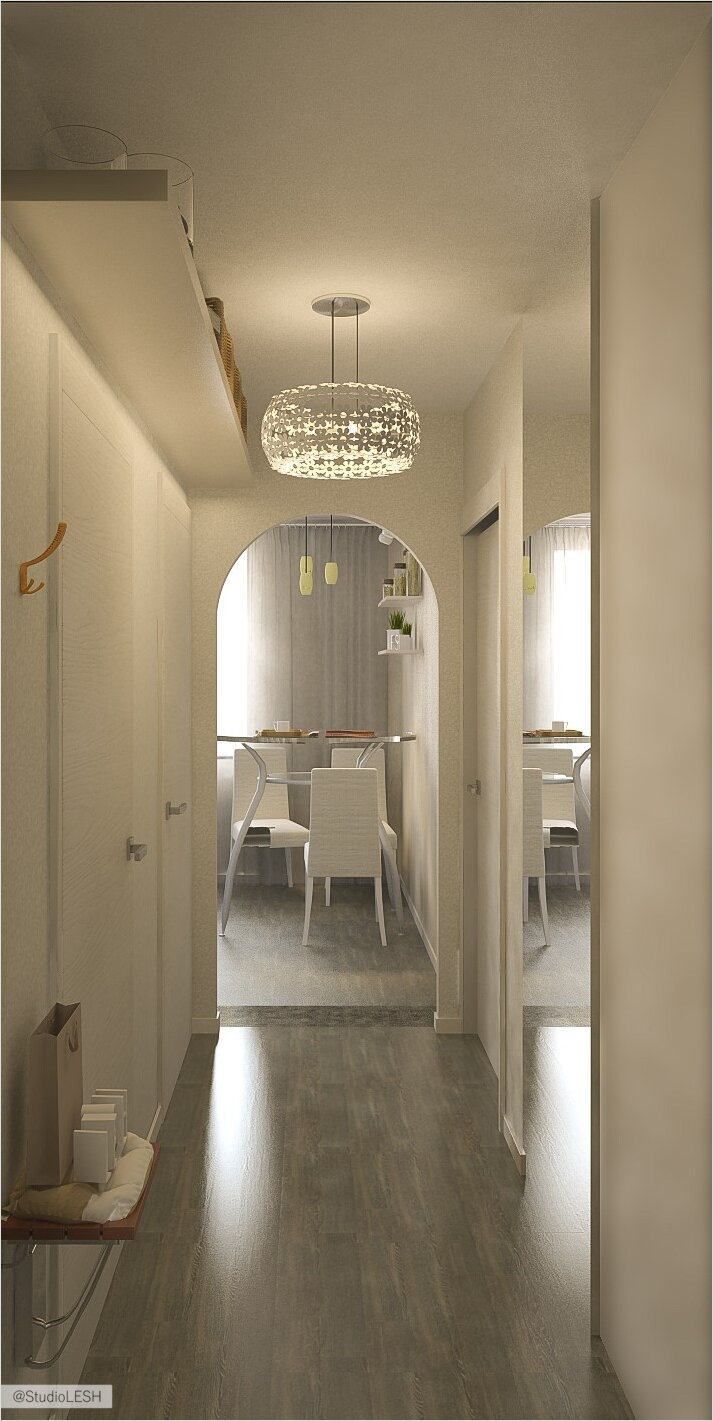 Дизайн интерьера коридора