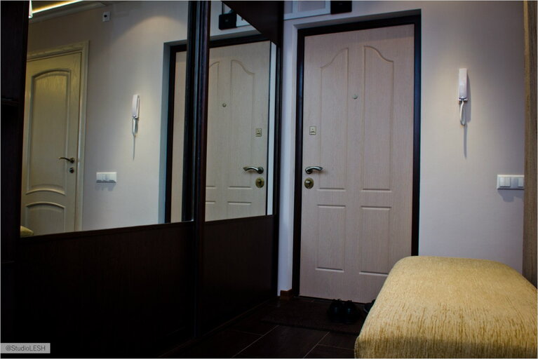 Входная дверь, шкаф купе