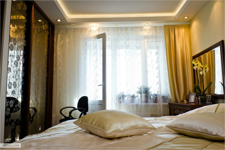 Занавески в спальне