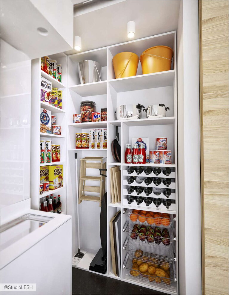 Полки для вина на кухне