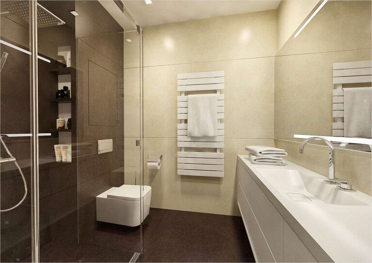 Дизайн интерьера ванной комнаты