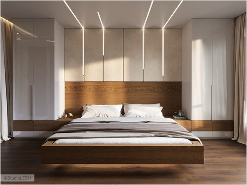 Flyimg bed in bedroom