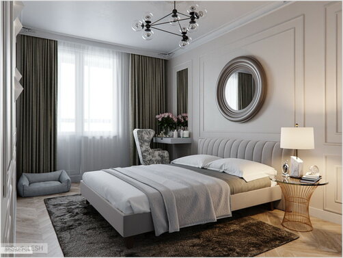 bedroom in classical style