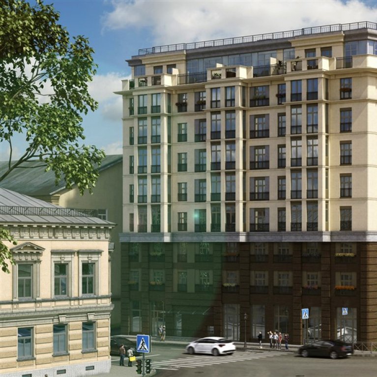 жилой комплекс Дипломат в историческом центре Петербурга 