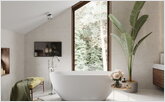 Панорамное окно в ванной 