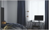  Elegant bedroom composition in rich colors